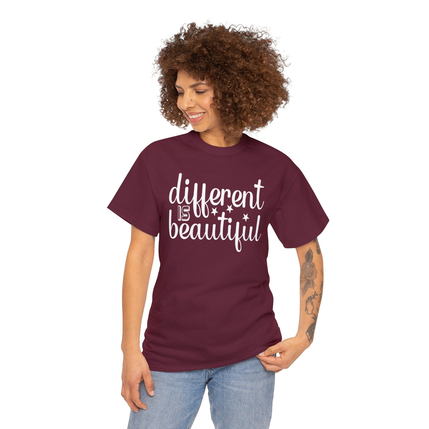 Different is Beautiful Unisex Heavy Cotton Tee