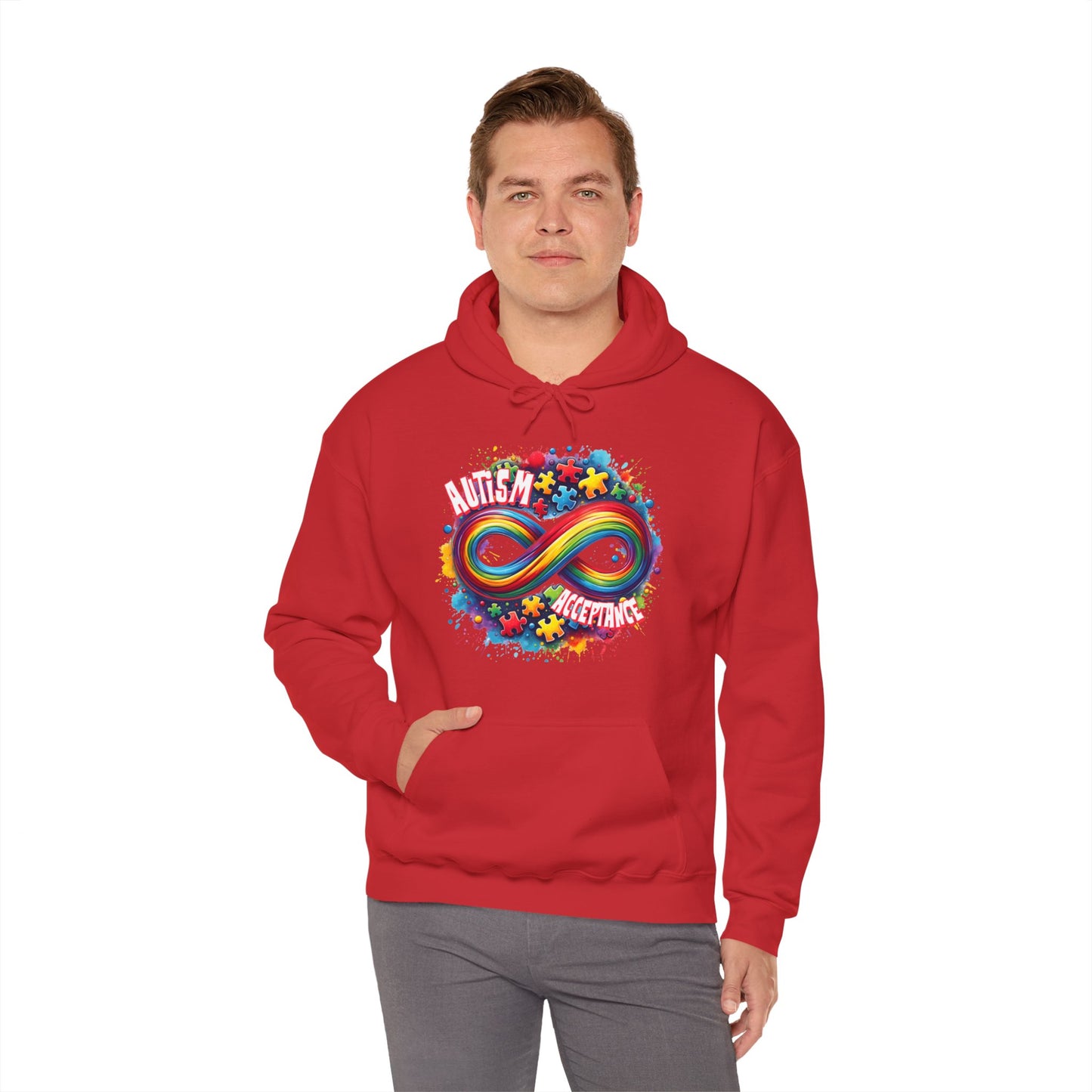 Autism Acceptance Unisex Heavy Blend™ Hooded Sweatshirt