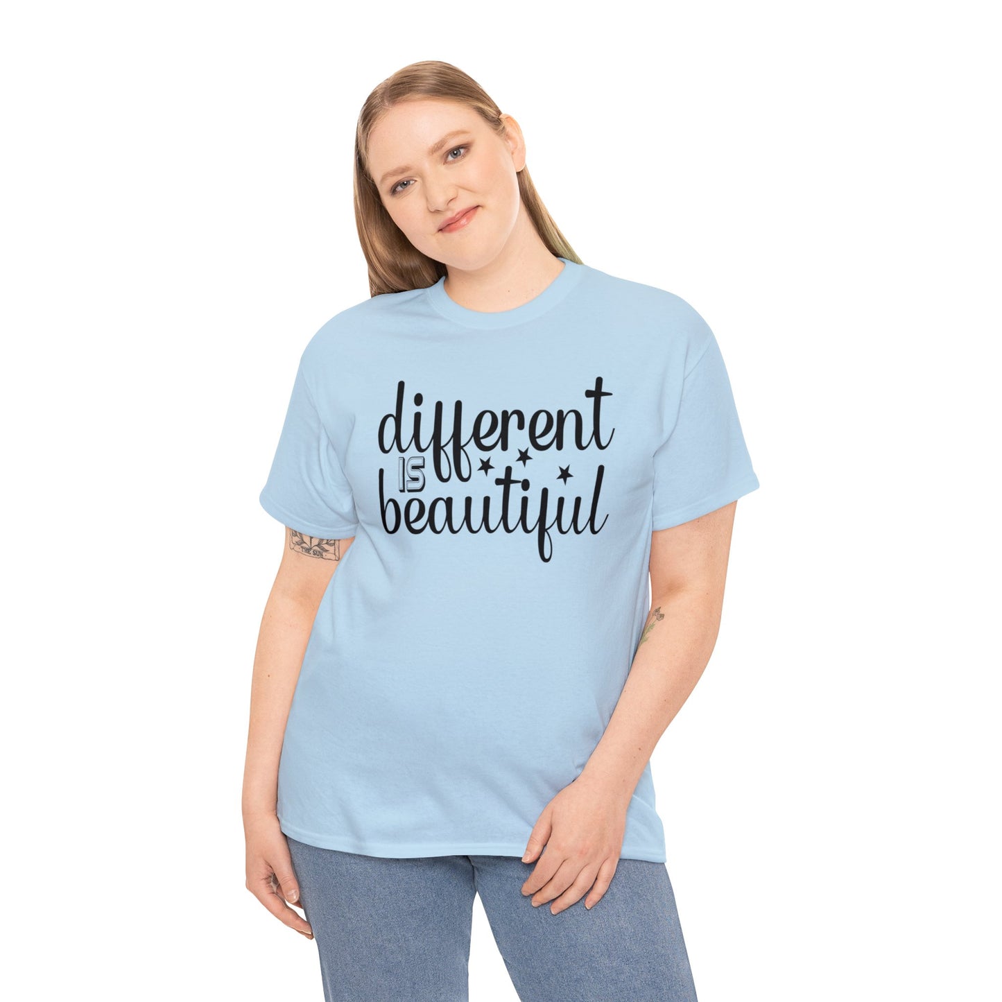 Different is Beautiful Unisex Heavy Cotton Tee