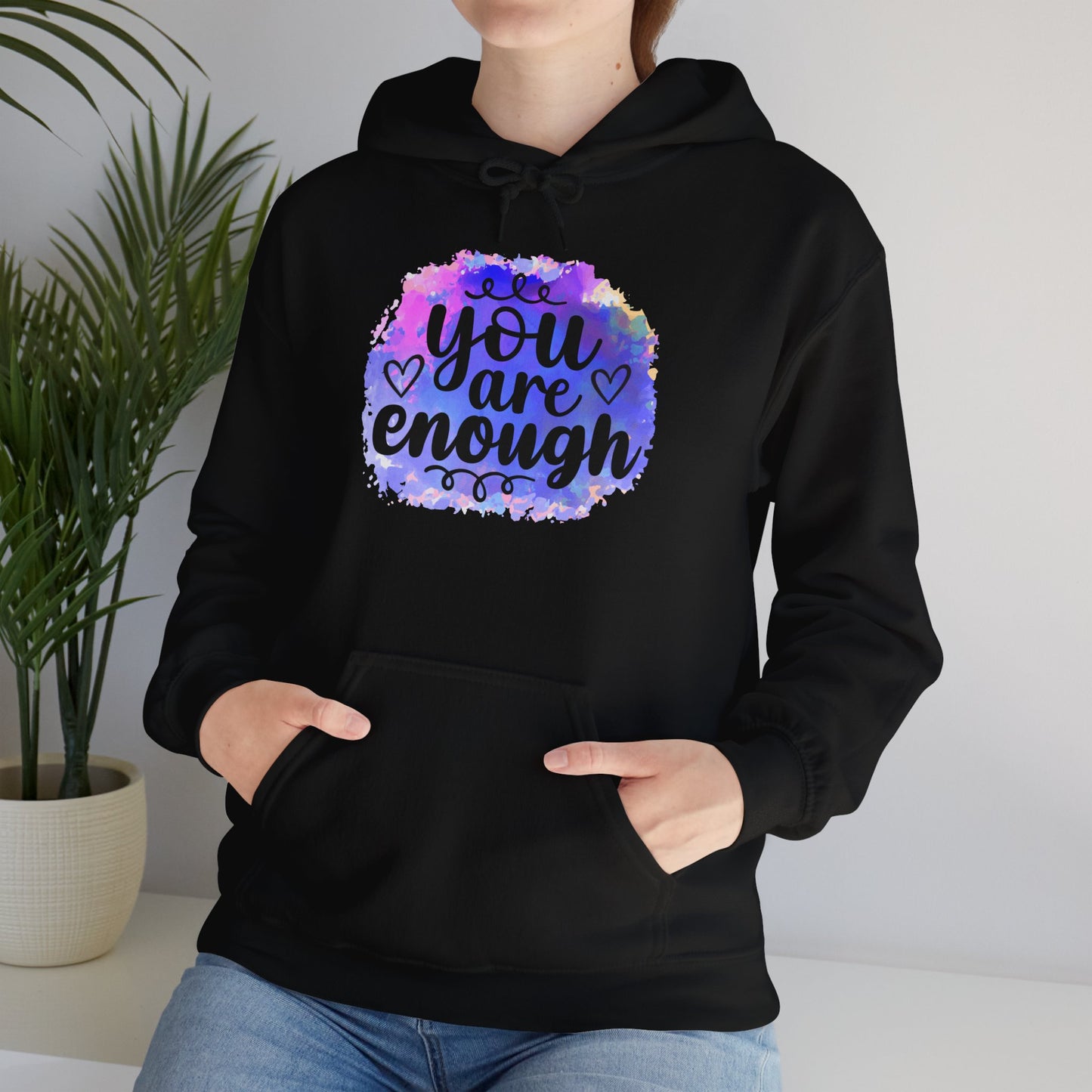 You are enough Unisex Heavy Blend™ Hooded Sweatshirt