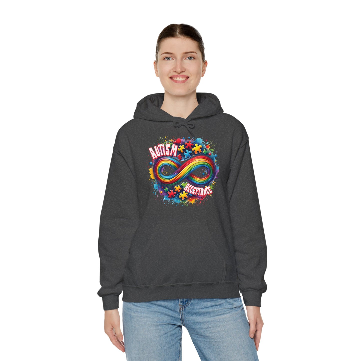 Autism Acceptance Unisex Heavy Blend™ Hooded Sweatshirt