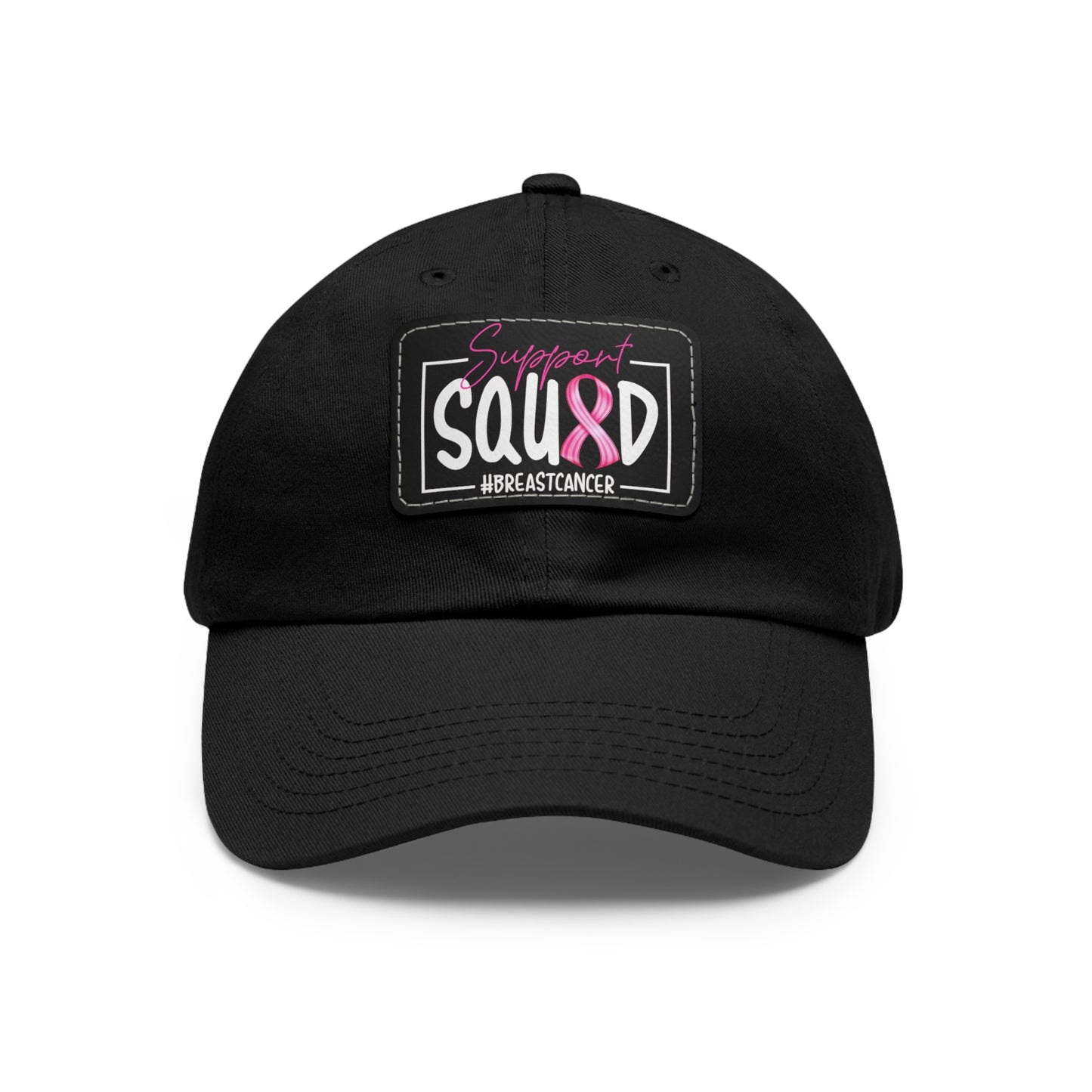 Support Squad Dad Hat with Leather Patch (Rectangle)