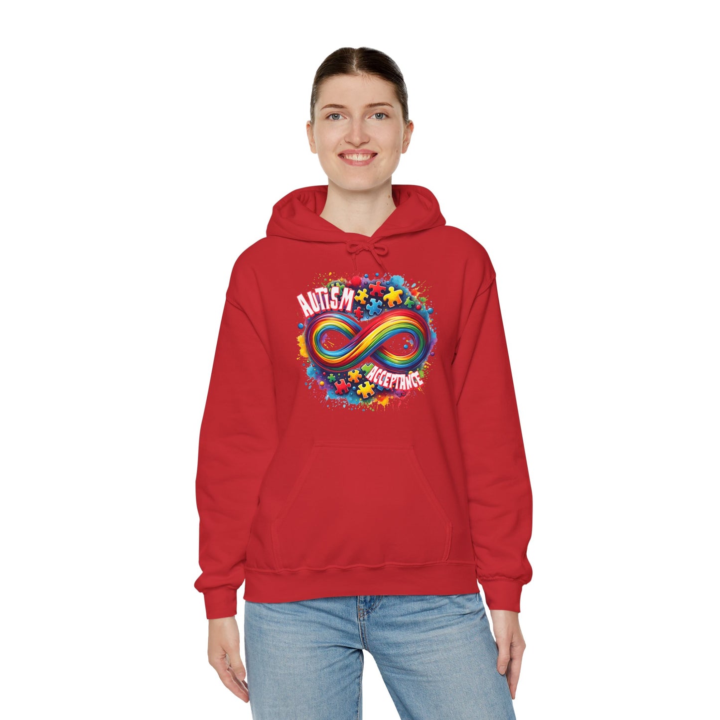 Autism Acceptance Unisex Heavy Blend™ Hooded Sweatshirt