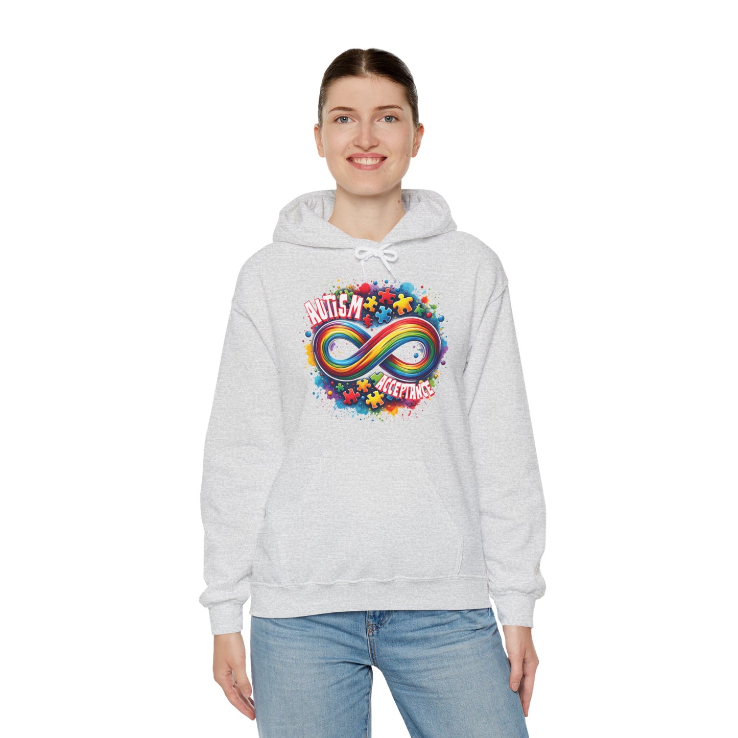 Autism Acceptance Unisex Heavy Blend™ Hooded Sweatshirt