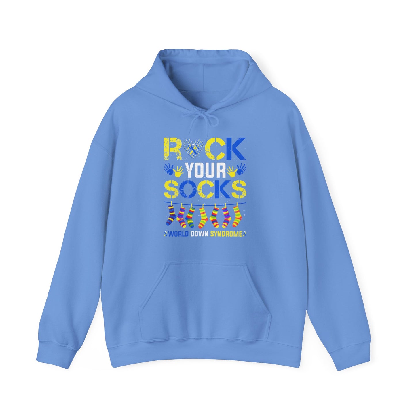 Rock your Socks Down Syndrome Unisex Heavy Blend™ Hooded Sweatshirt