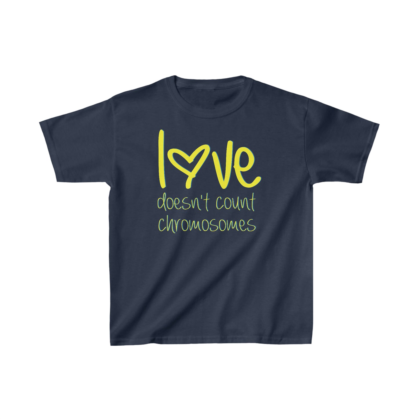 Love doesn't count chromosomes  Kids Heavy Cotton™ Tee