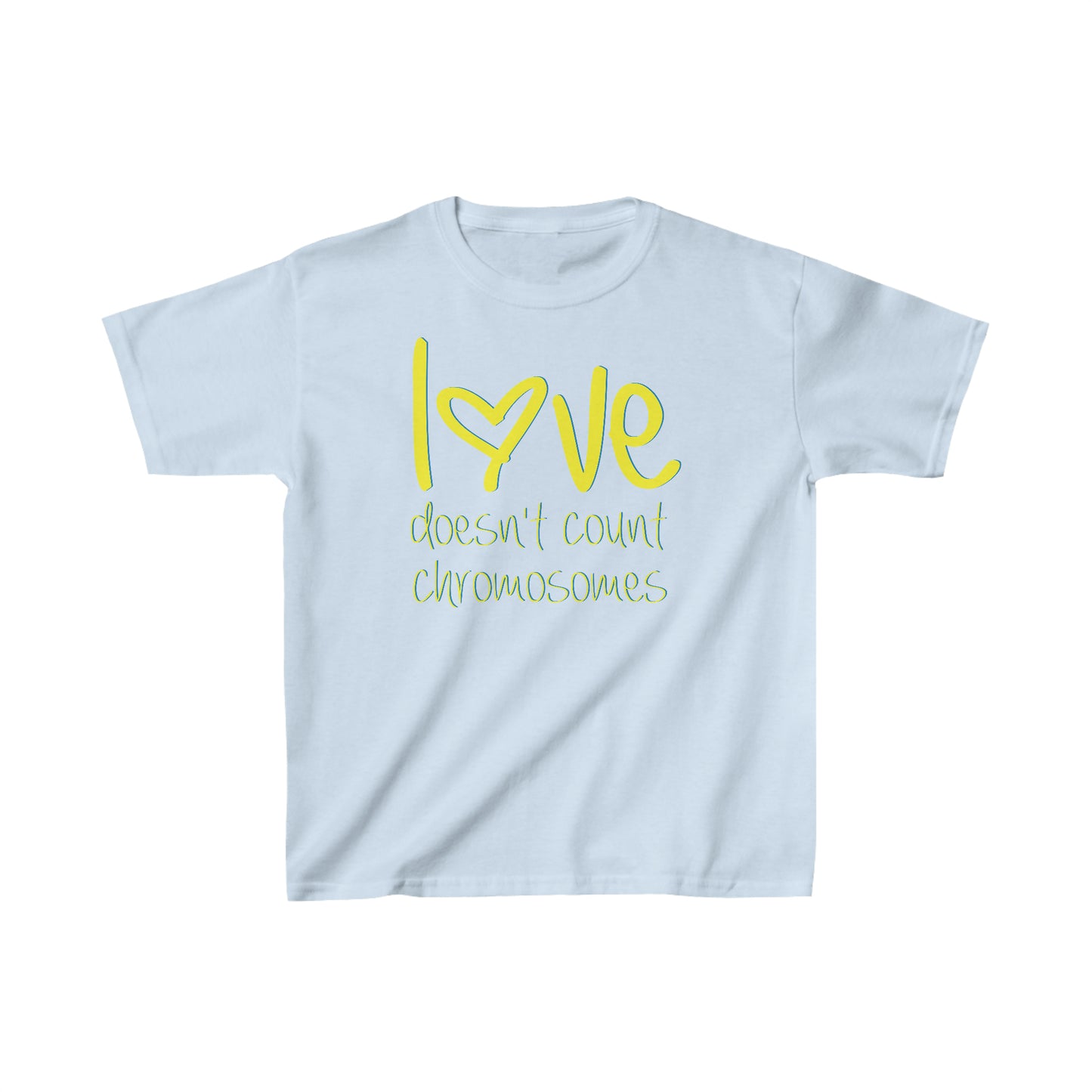 Love doesn't count chromosomes  Kids Heavy Cotton™ Tee