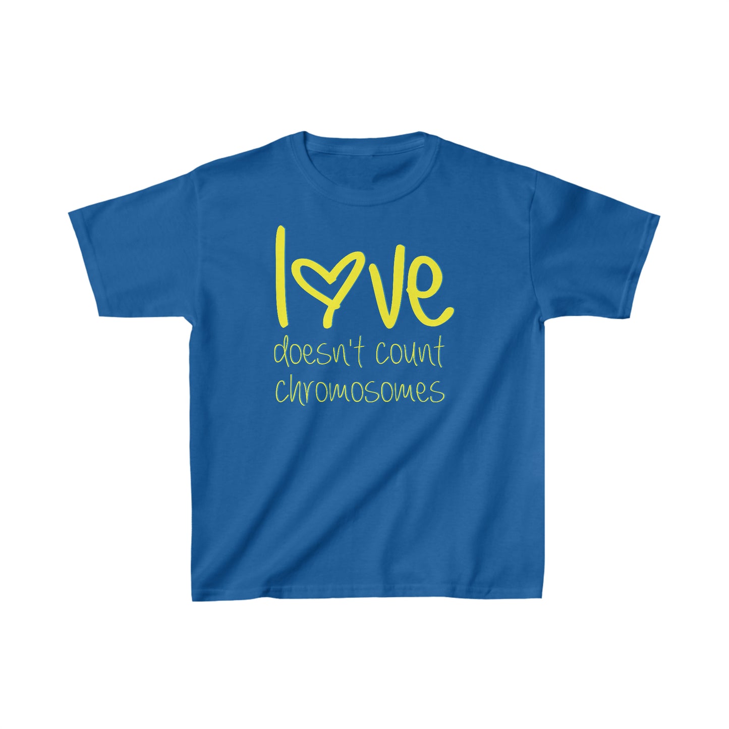 Love doesn't count chromosomes  Kids Heavy Cotton™ Tee