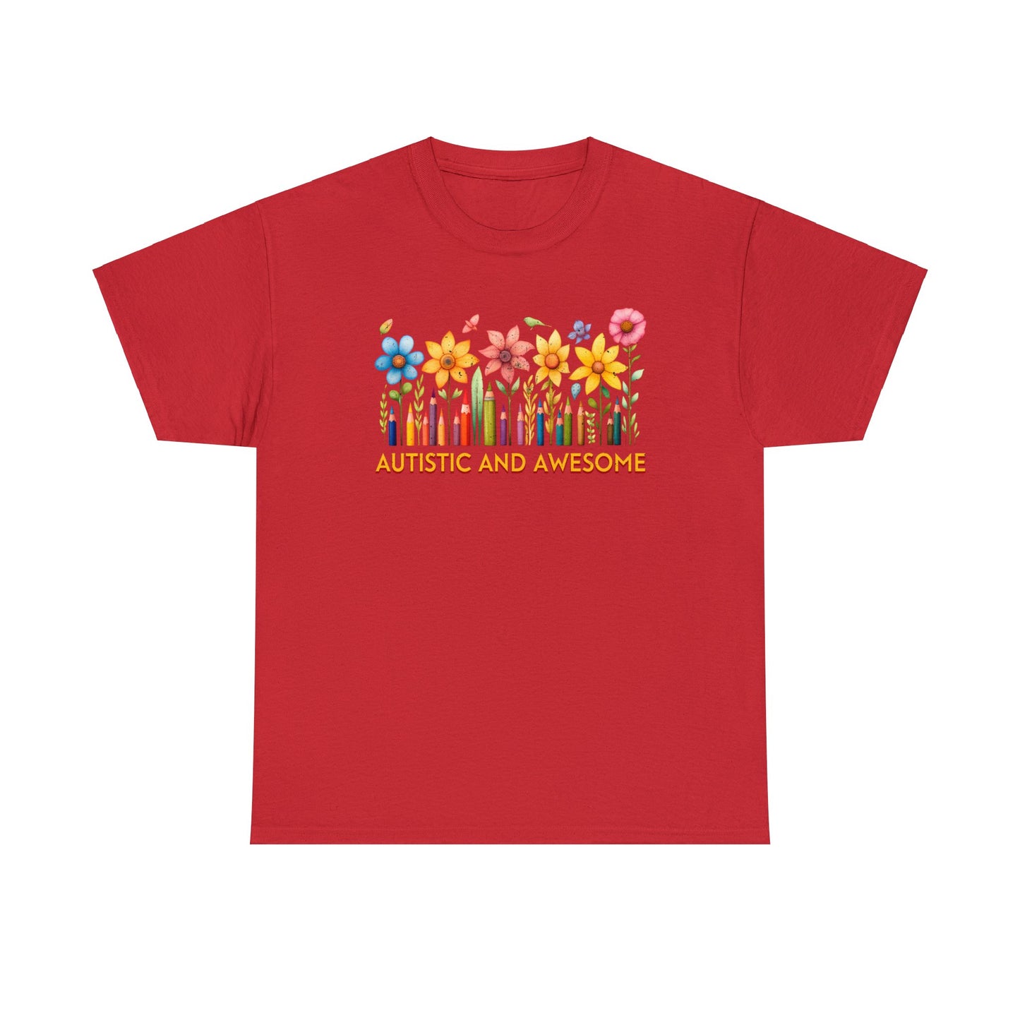 Autistic and Awesome Unisex Heavy Cotton Tee