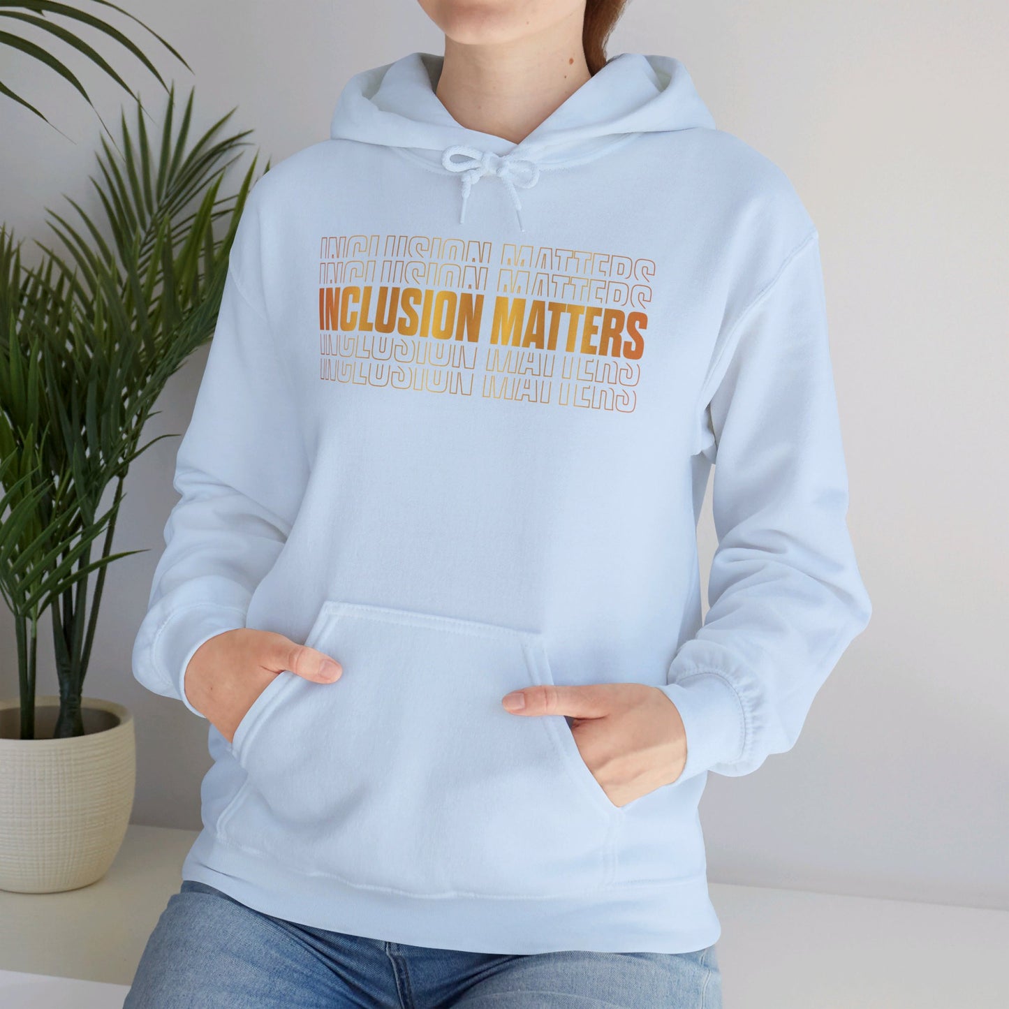 Inclusion Matters Gold Unisex Heavy Blend™ Hooded Sweatshirt