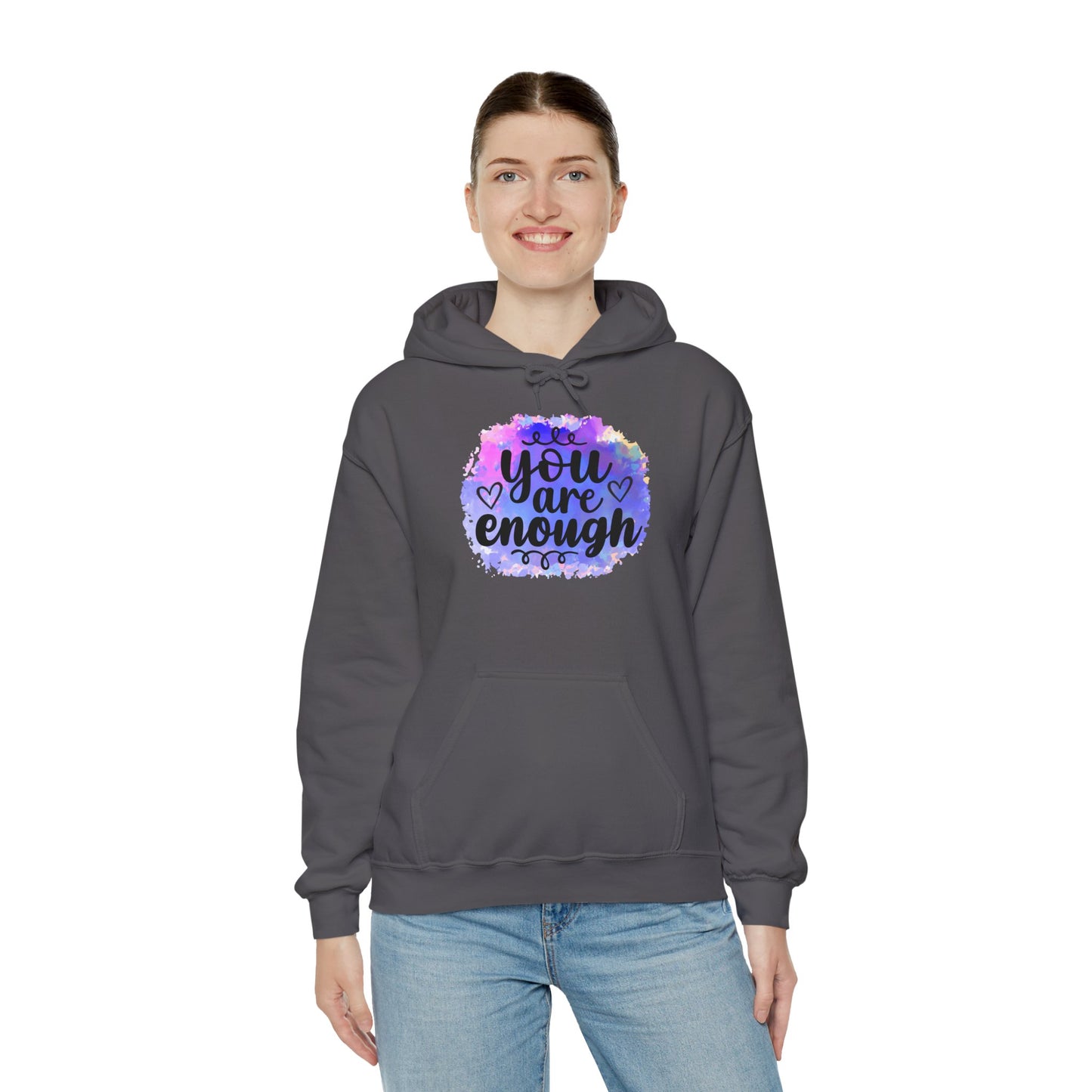 You are enough Unisex Heavy Blend™ Hooded Sweatshirt