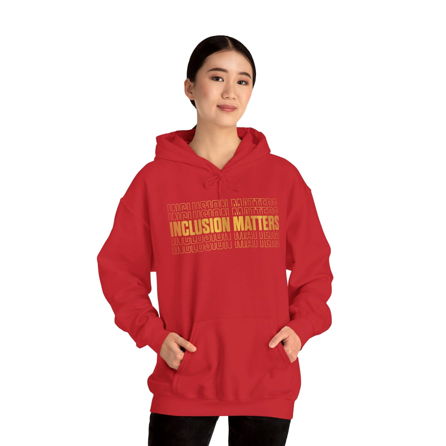 Inclusion Matters Gold Unisex Heavy Blend™ Hooded Sweatshirt