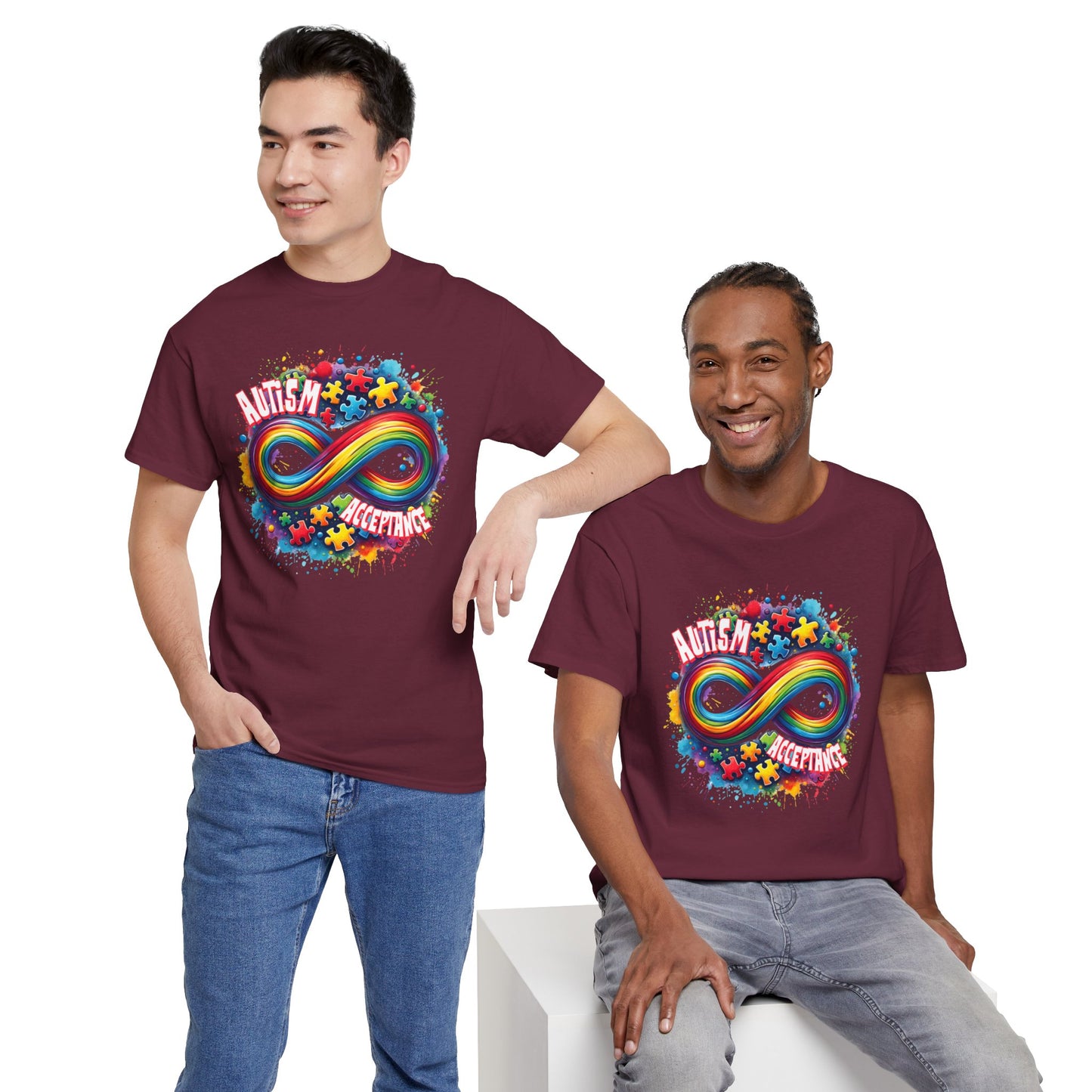 Autism Acceptance Unisex Heavy Cotton Tee