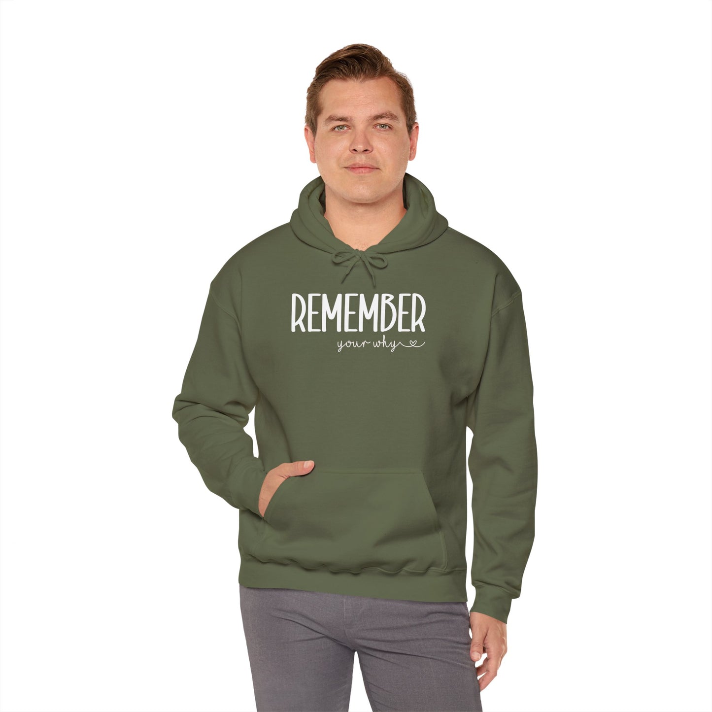 Remember your why Unisex Heavy Blend™ Hooded Sweatshirt