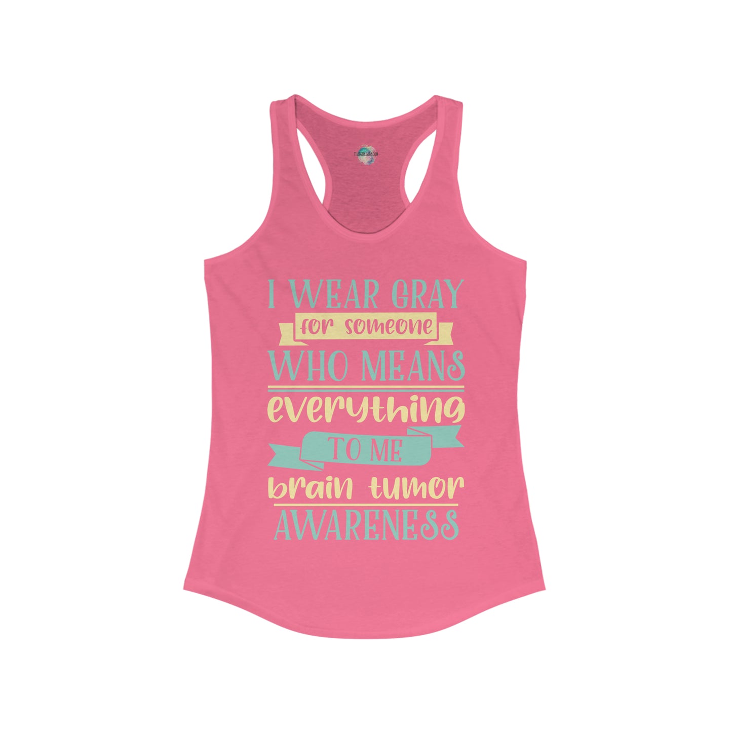 Brain Cancer 2 Women's Ideal Racerback Tank