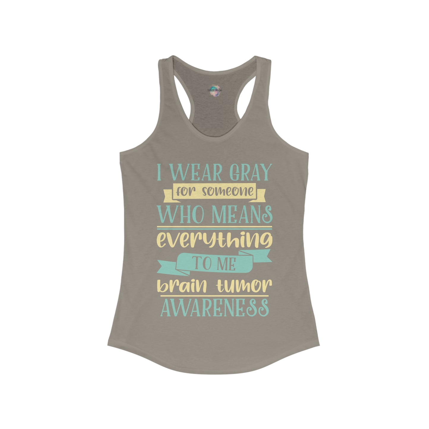 Brain Cancer 2 Women's Ideal Racerback Tank