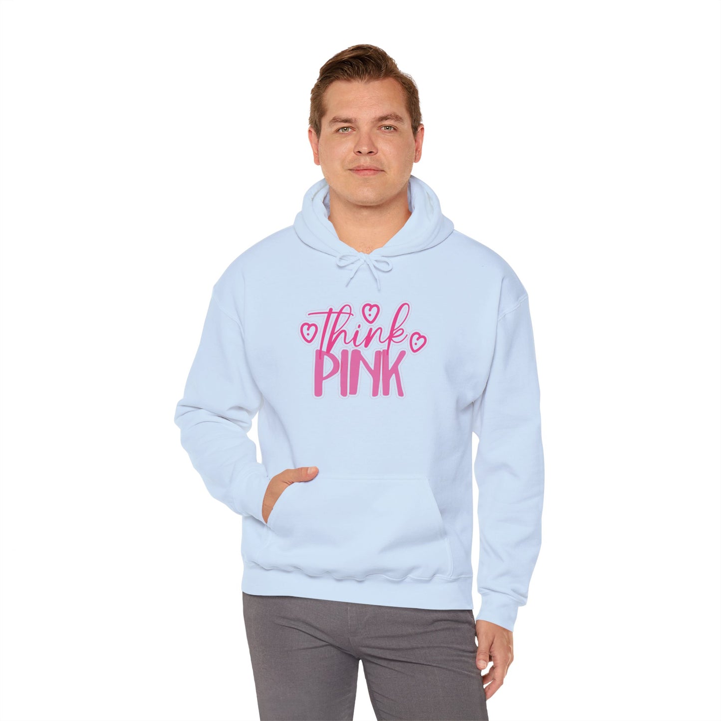 Think Pink Unisex Heavy Blend™ Hooded Sweatshirt