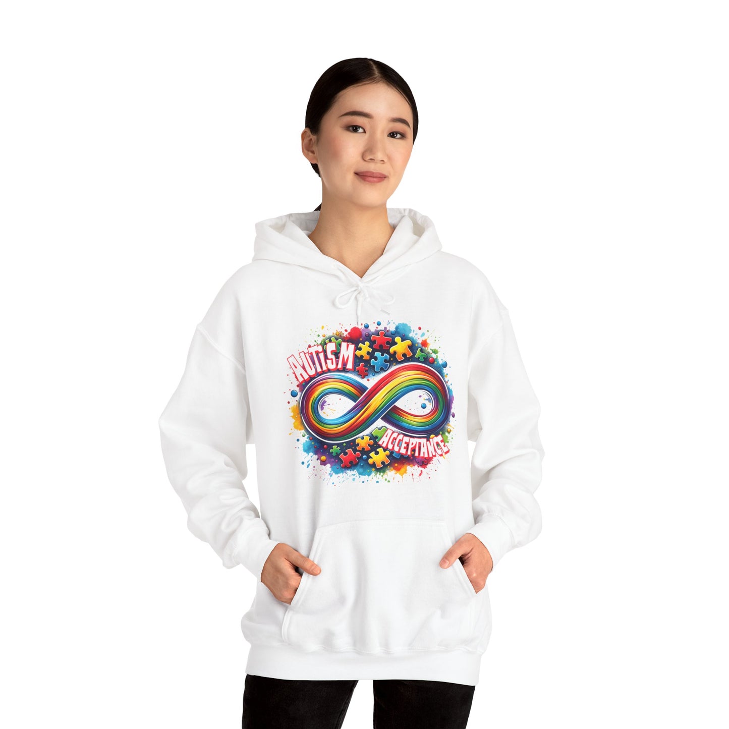 Autism Acceptance Unisex Heavy Blend™ Hooded Sweatshirt