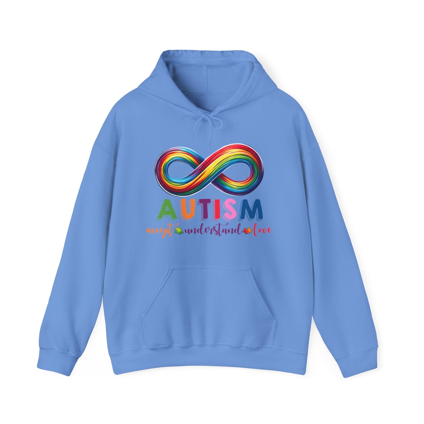 Autism Accept Unisex Heavy Blend™ Hooded Sweatshirt