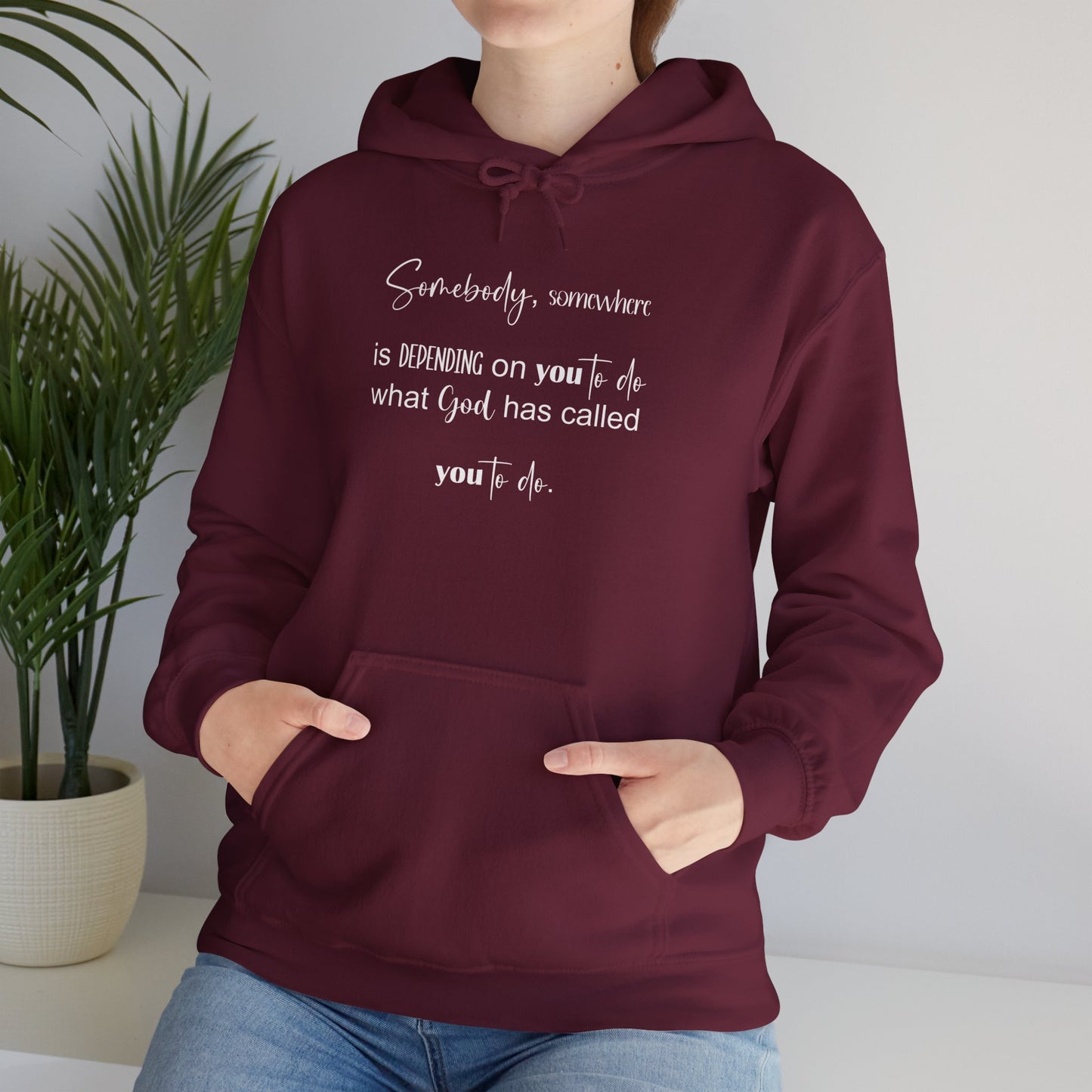 Somebody, Somewhere Unisex Heavy Blend™ Hooded Sweatshirt