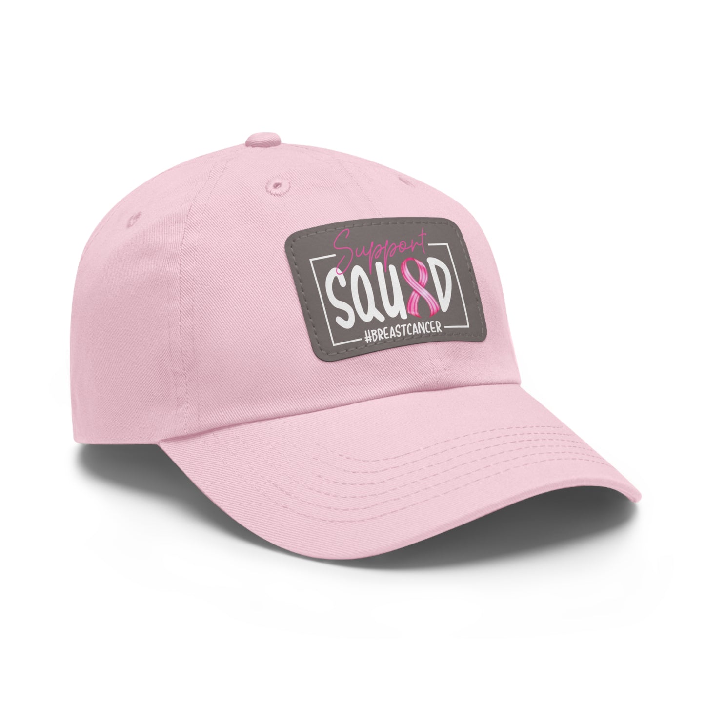 Support Squad Dad Hat with Leather Patch (Rectangle)