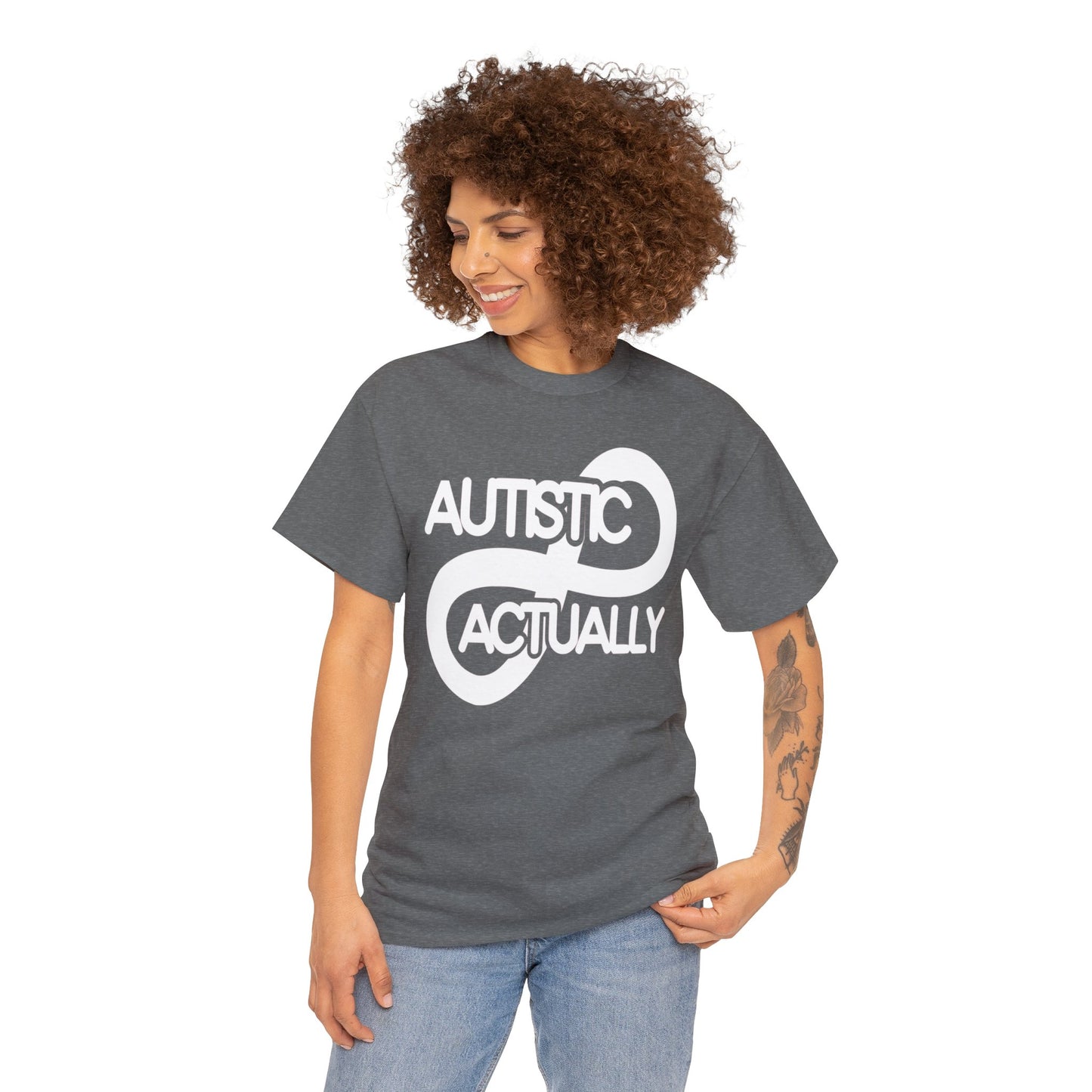 Actually Autistic Unisex Heavy Cotton Tee