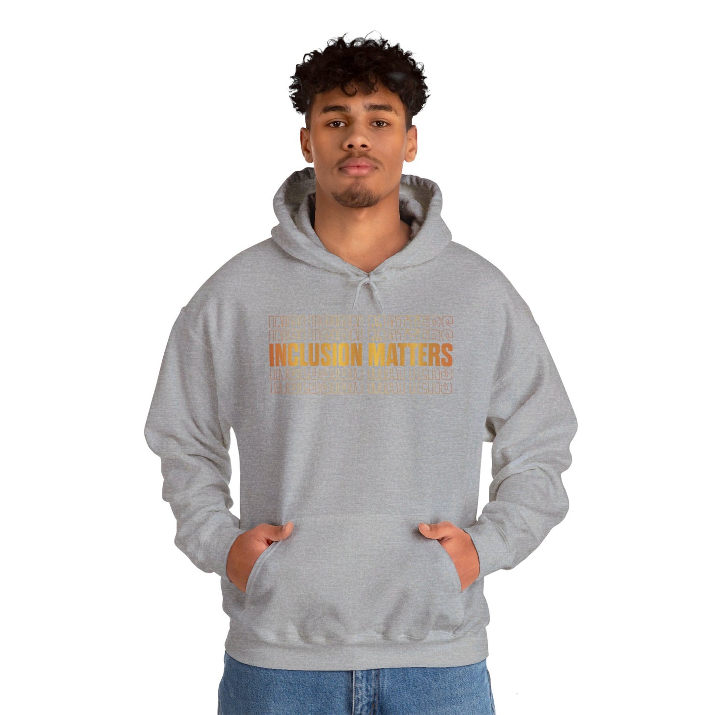 Inclusion Matters Gold Unisex Heavy Blend™ Hooded Sweatshirt