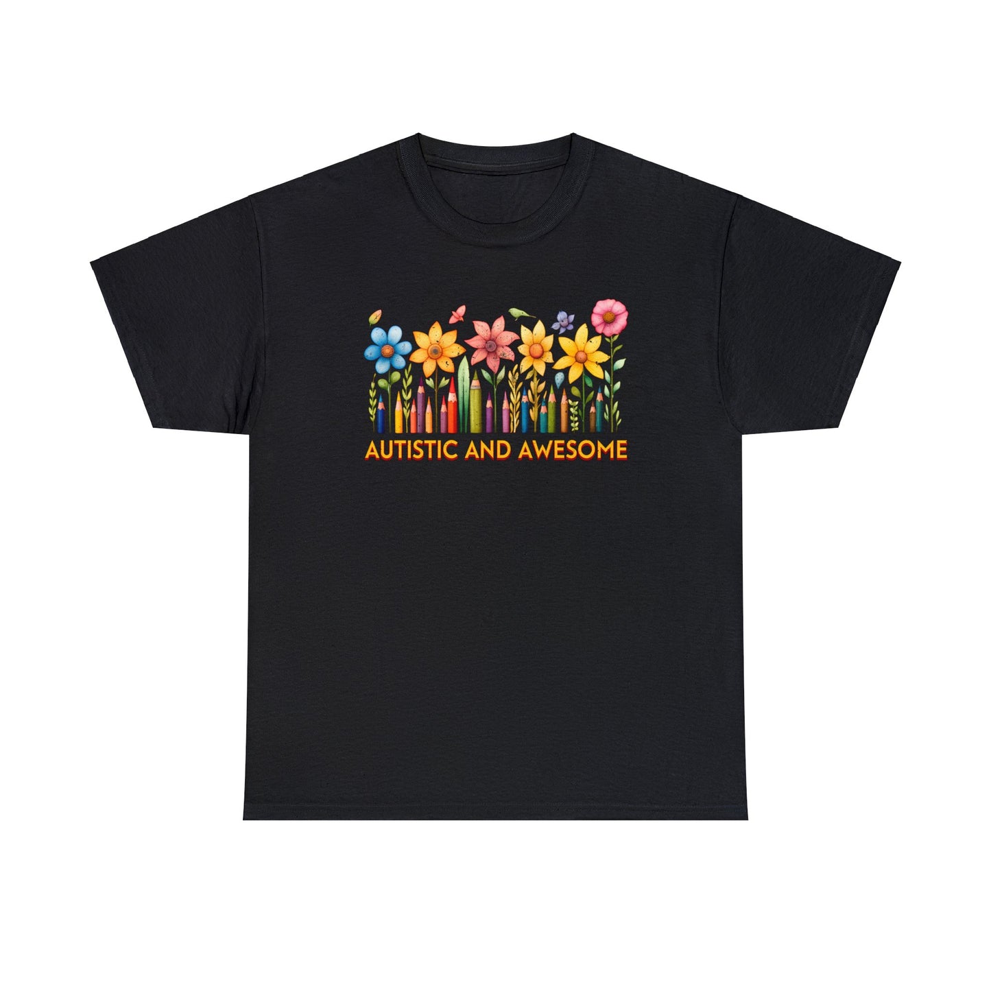 Autistic and Awesome Unisex Heavy Cotton Tee