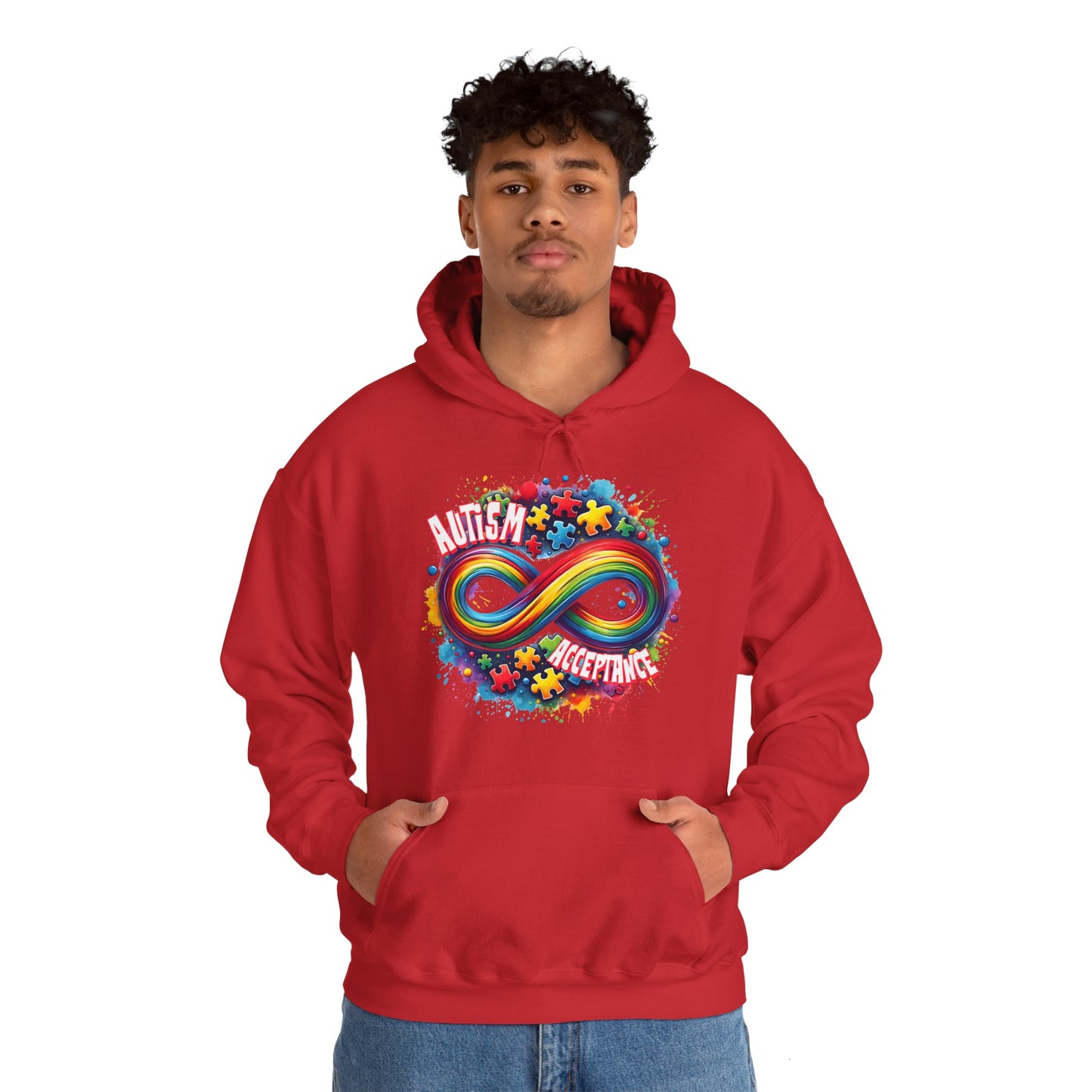 Autism Acceptance Unisex Heavy Blend™ Hooded Sweatshirt