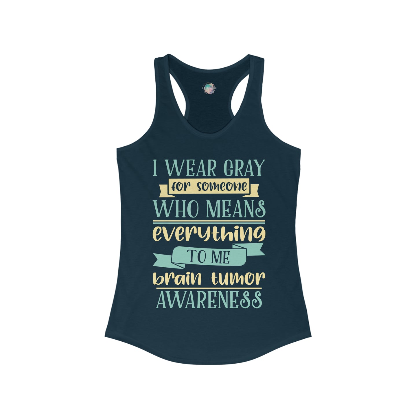 Brain Cancer 2 Women's Ideal Racerback Tank