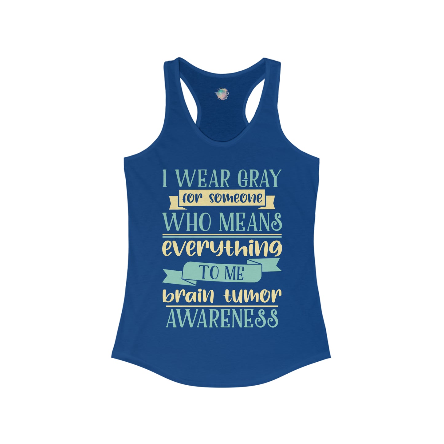 Brain Cancer 2 Women's Ideal Racerback Tank