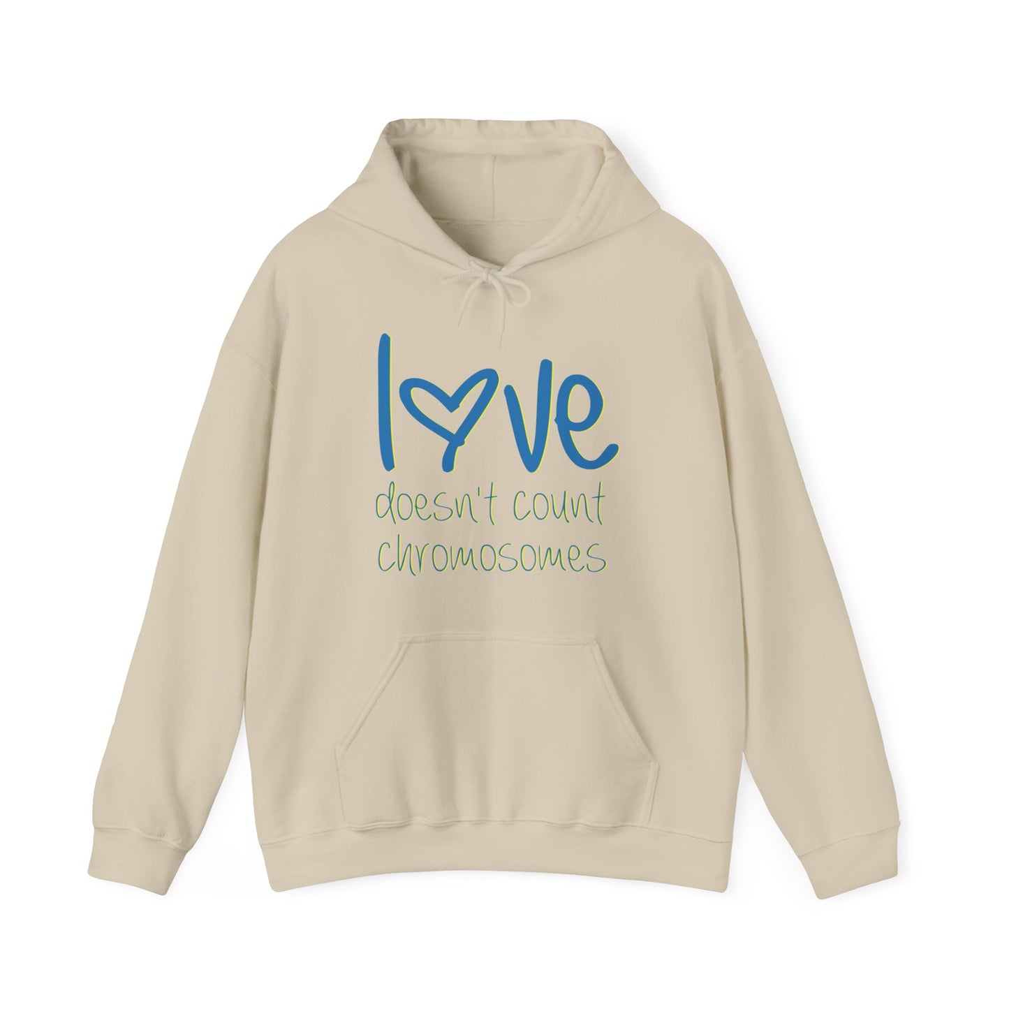 Love doesn't count chromosomes Unisex Heavy Blend™ Hooded Sweatshirt