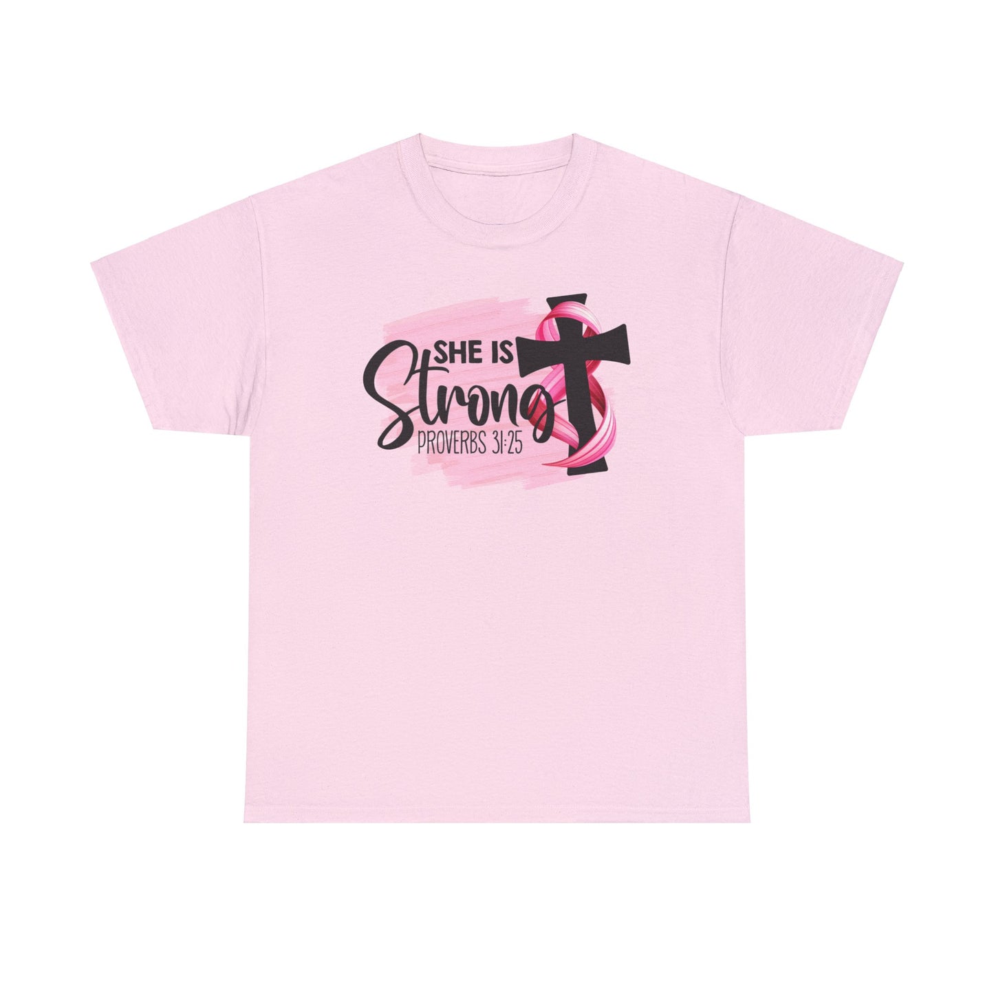 She is strong Survivor Unisex Heavy Cotton Tee