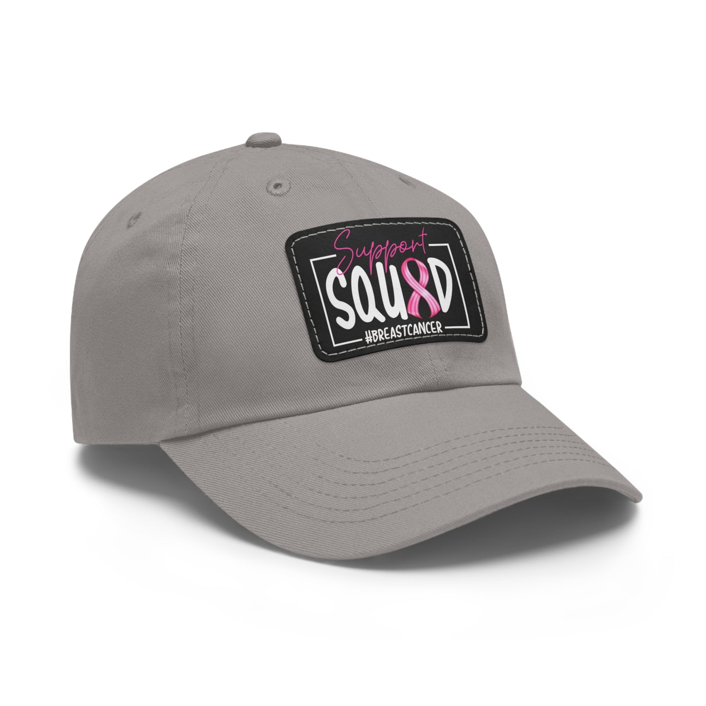 Support Squad Dad Hat with Leather Patch (Rectangle)