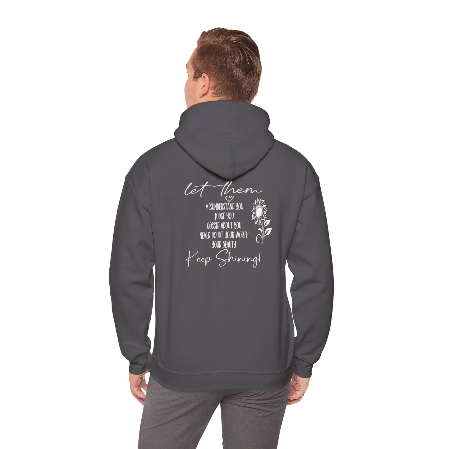 Custom Let Them (with back design) Unisex Heavy Blend™ Hooded Sweatshirt