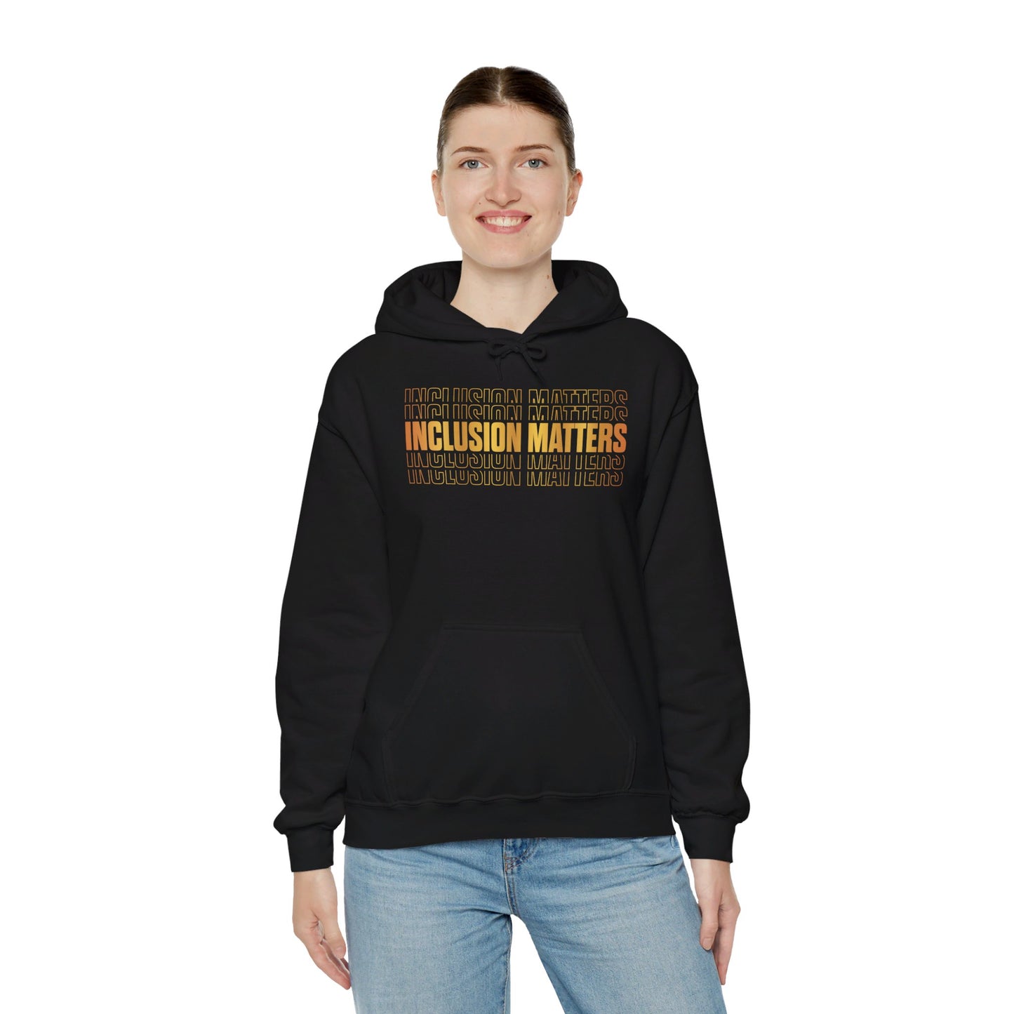 Inclusion Matters Gold Unisex Heavy Blend™ Hooded Sweatshirt