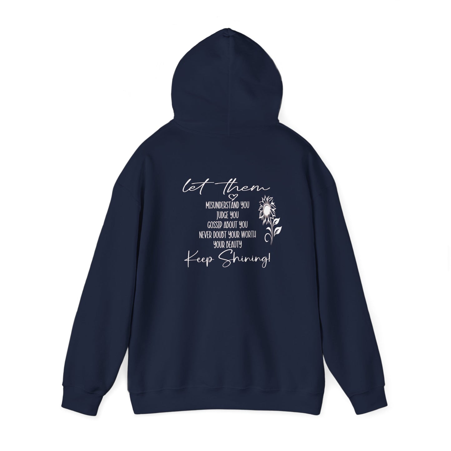 Custom Let Them (with back design) Unisex Heavy Blend™ Hooded Sweatshirt