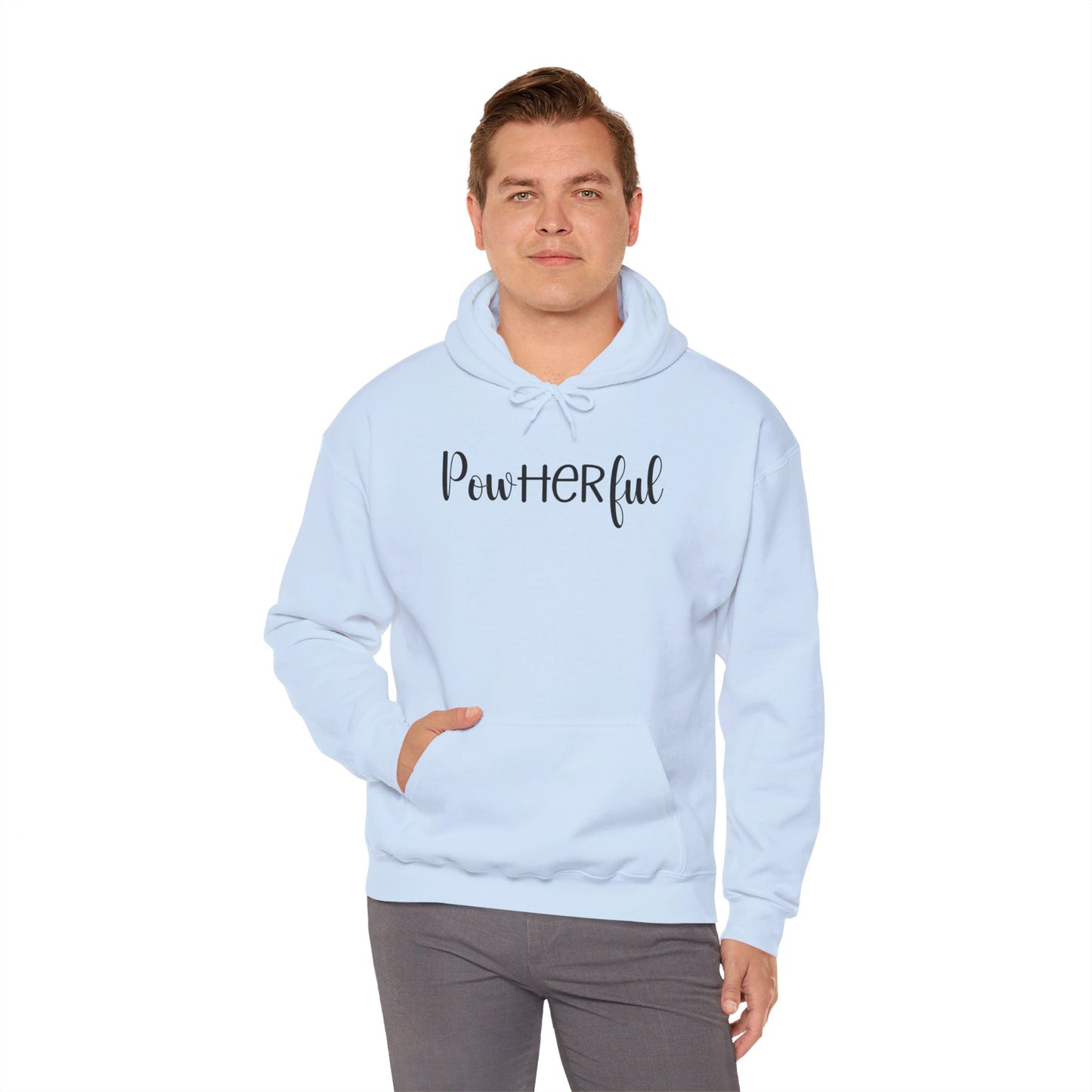 PowHERful double sided Unisex Heavy Blend™ Hooded Sweatshirt