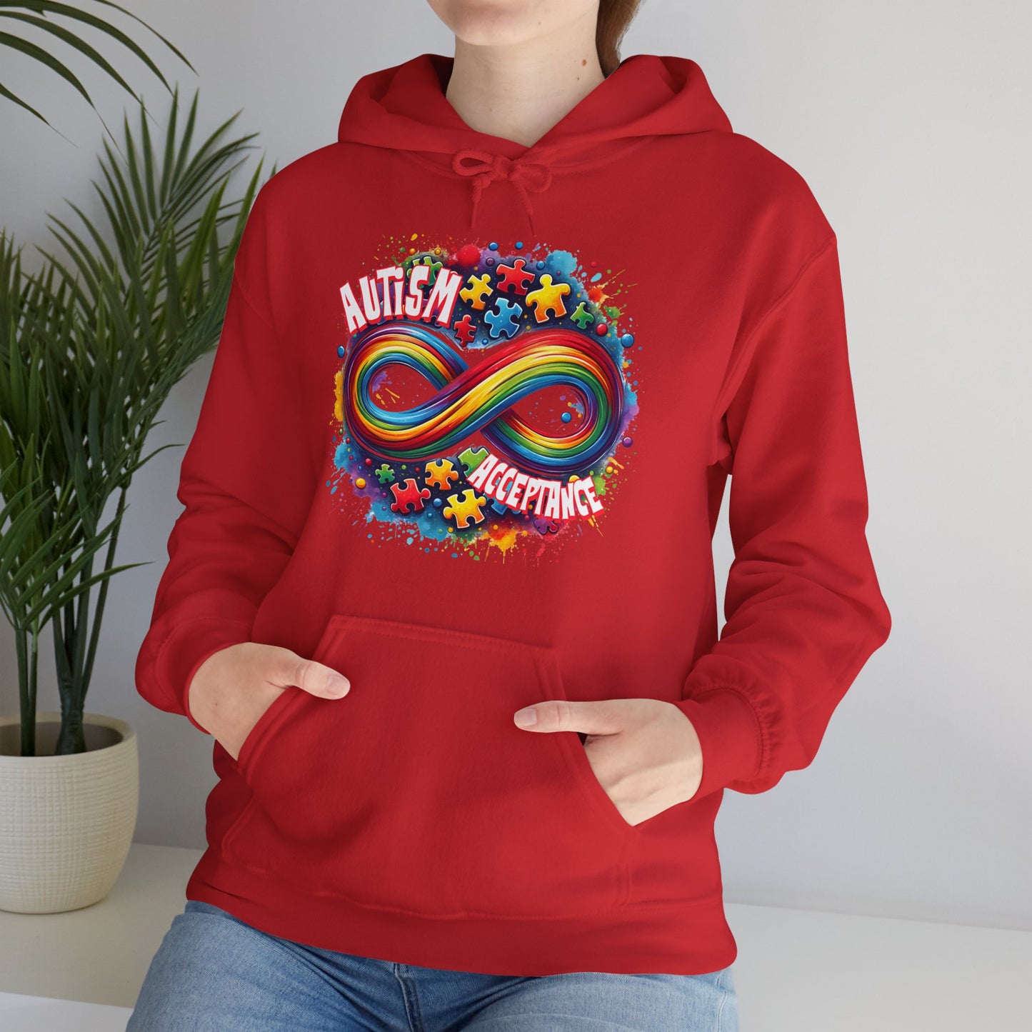 Autism Acceptance Unisex Heavy Blend™ Hooded Sweatshirt