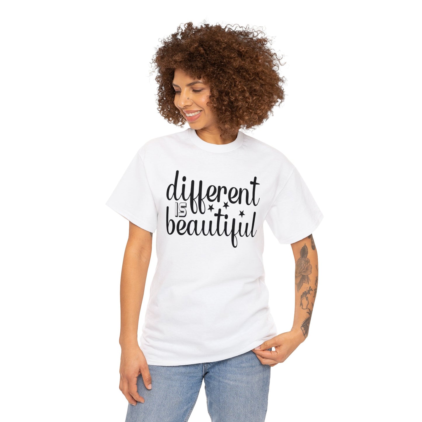 Different is Beautiful Unisex Heavy Cotton Tee