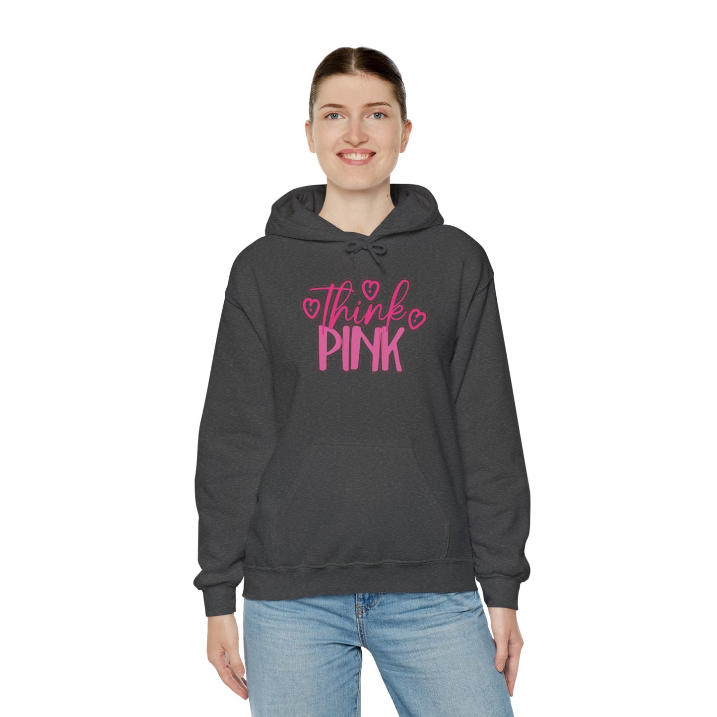 Think Pink Unisex Heavy Blend™ Hooded Sweatshirt