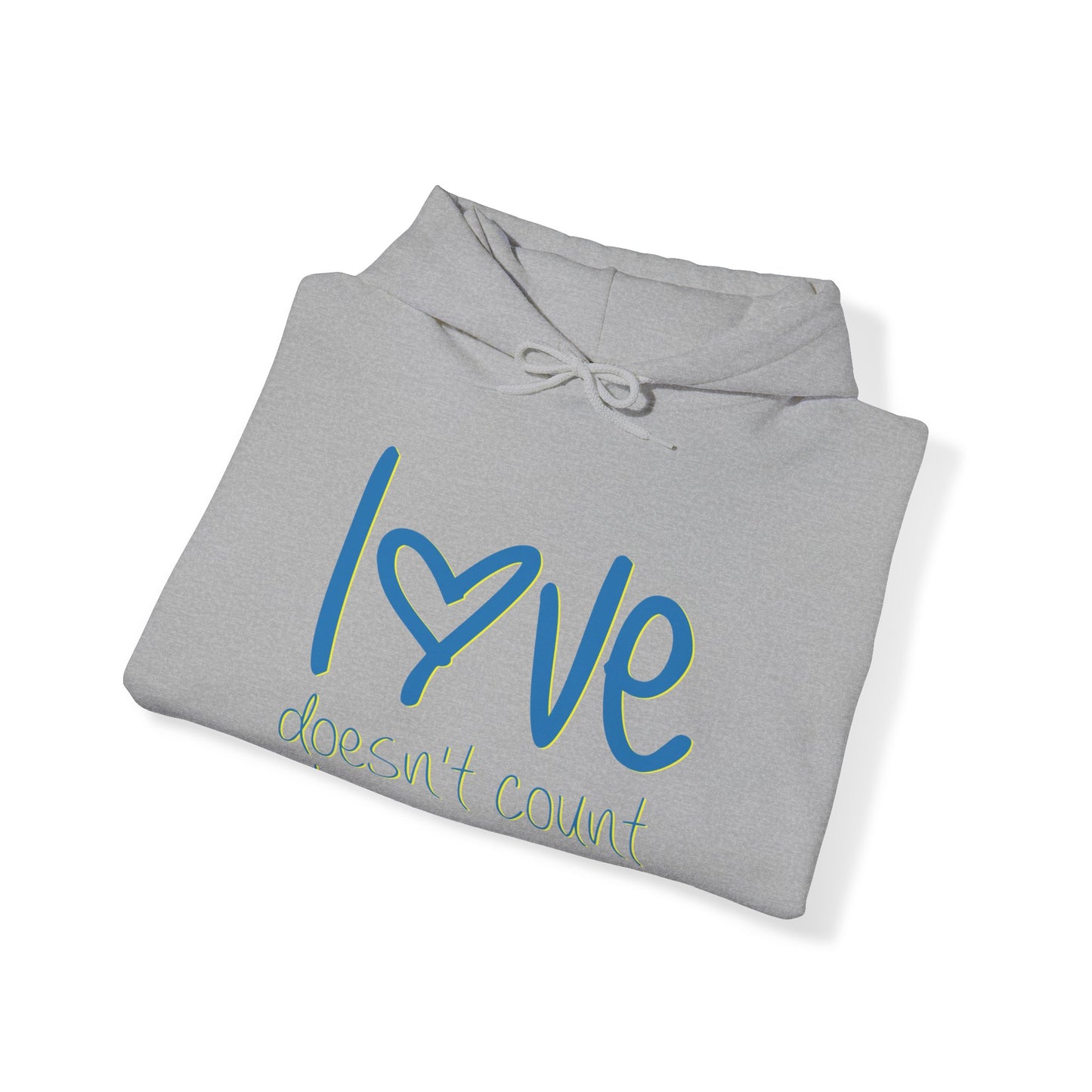 Love doesn't count chromosomes Unisex Heavy Blend™ Hooded Sweatshirt