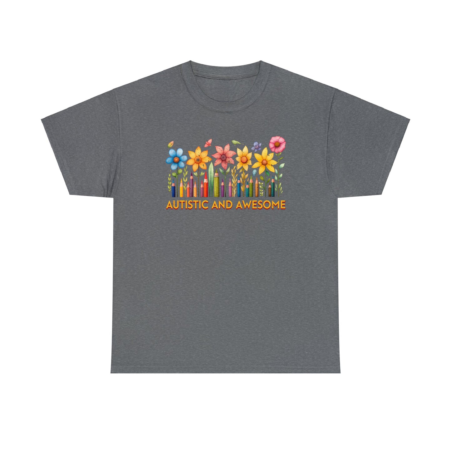 Autistic and Awesome Unisex Heavy Cotton Tee