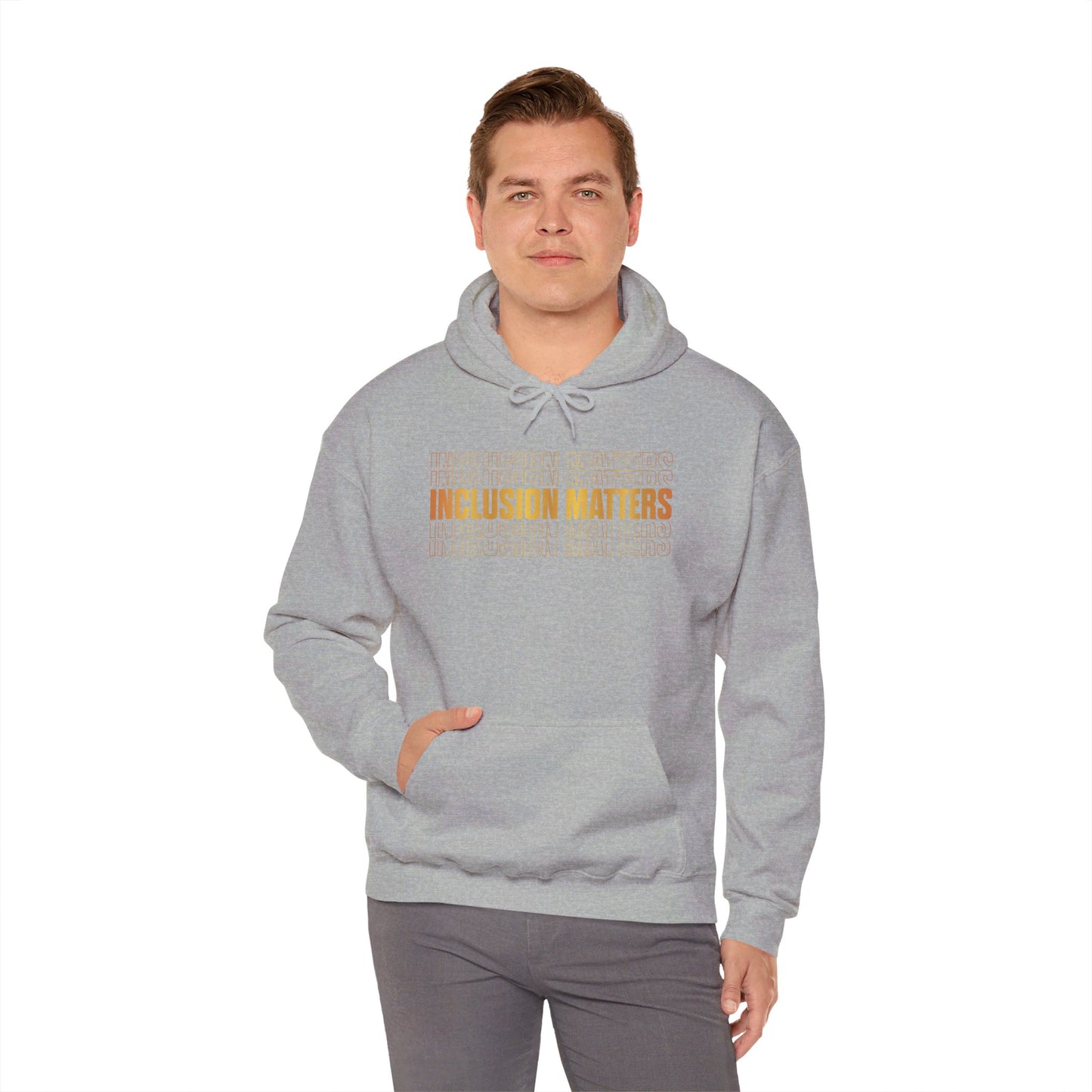 Inclusion Matters Gold Unisex Heavy Blend™ Hooded Sweatshirt