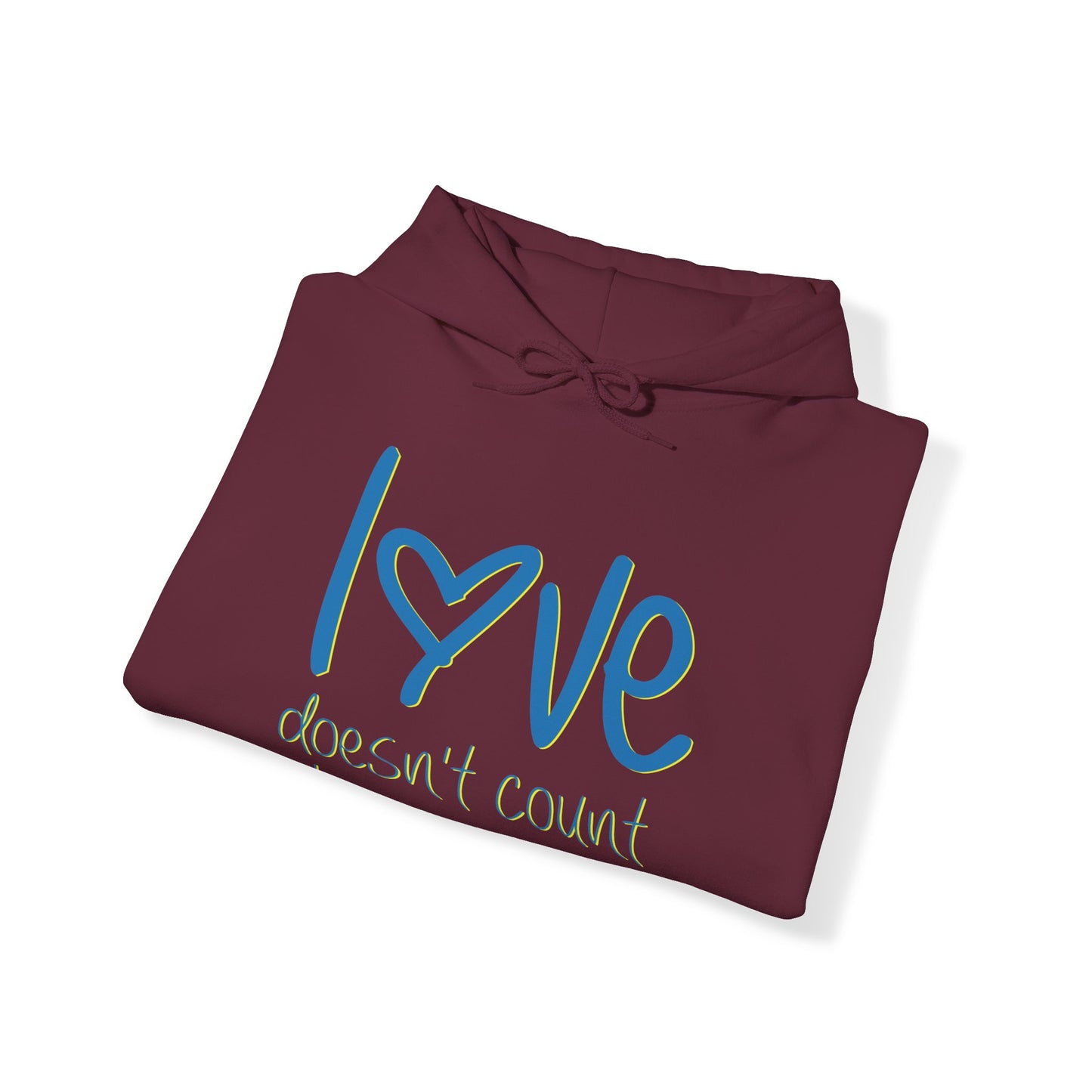 Love doesn't count chromosomes Unisex Heavy Blend™ Hooded Sweatshirt