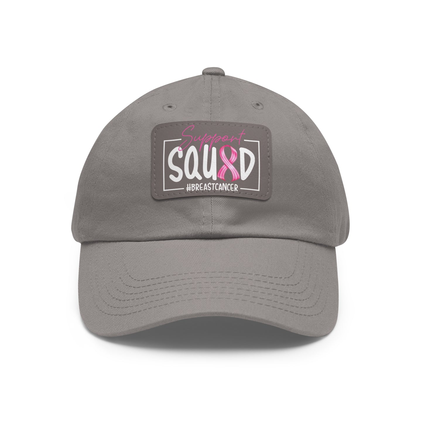 Support Squad Dad Hat with Leather Patch (Rectangle)