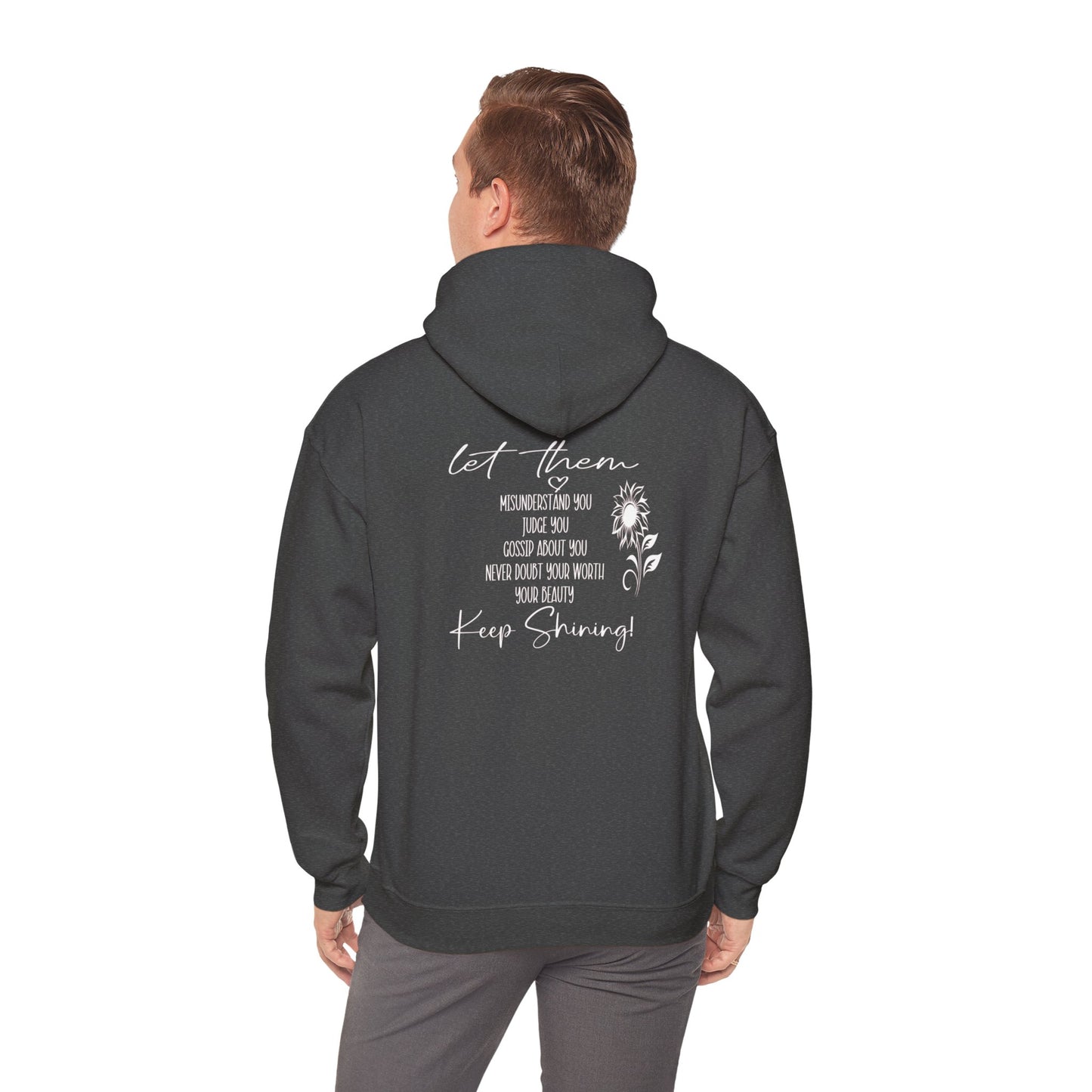 Custom Let Them (with back design) Unisex Heavy Blend™ Hooded Sweatshirt