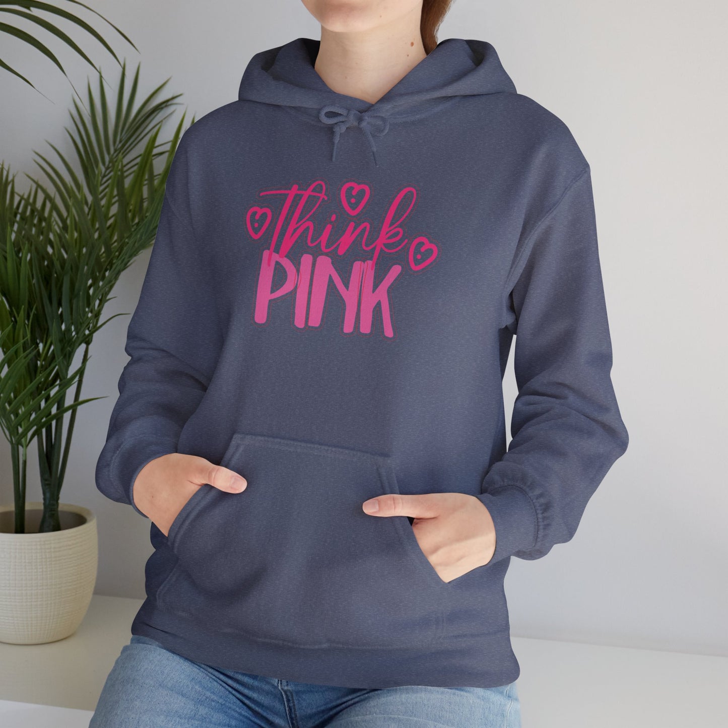 Think Pink Unisex Heavy Blend™ Hooded Sweatshirt