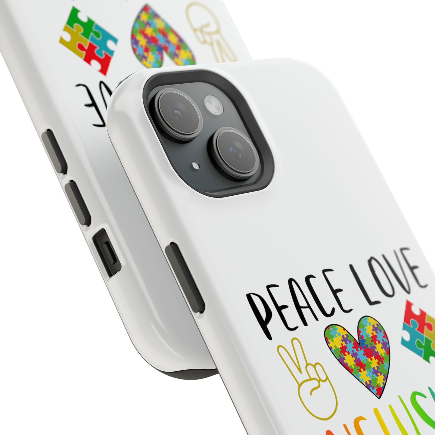 Autism Peace Love Inclusion MagSafe Tough Cases