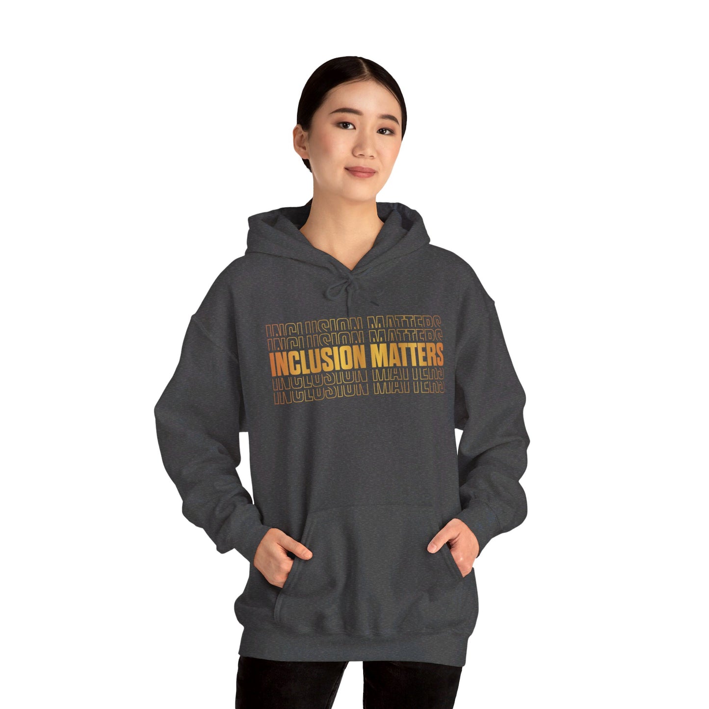 Inclusion Matters Gold Unisex Heavy Blend™ Hooded Sweatshirt